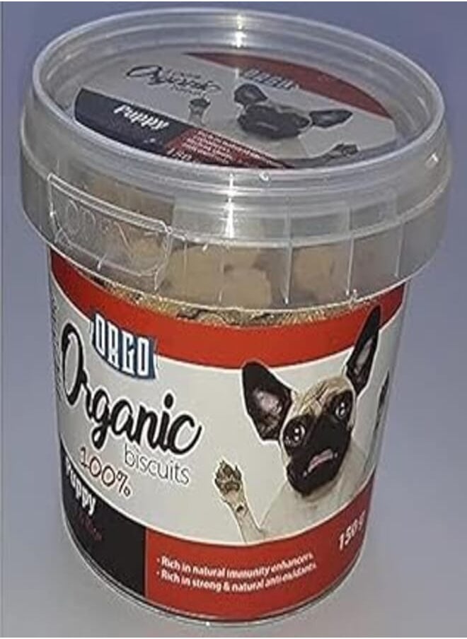 Orgo - Orgo Organic Puppy Biscuits - Beef & Rice - 150 gm - Image 1