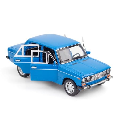 Invite Enterprise Invite Diecast 1:24 Lada 2106 Alloy Car Model High Simulation Metal Toy Classic Car Vehicles Model Sound Light Collection Children Gift [Multicolor] - Image 5