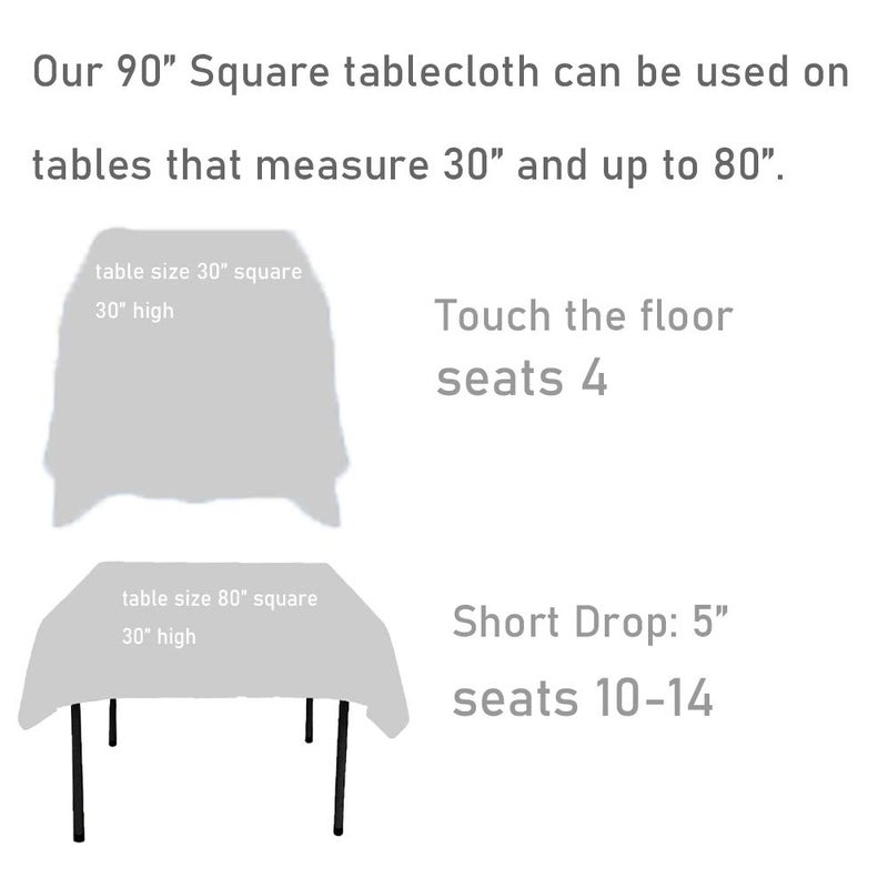 بارتي ديلايت PartyDelight Turquoise Sequin tablecloth Square Square Table Table Cloth Proplay 90 "" X 90 "" - Image 4