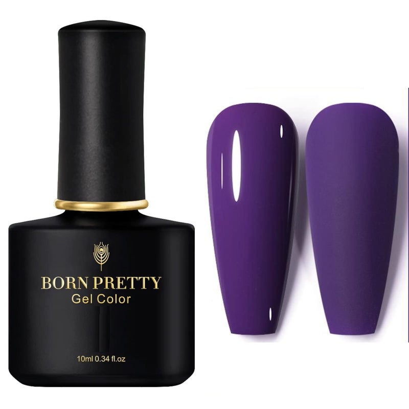 BORN PRETTY Gel Nail Polish Black Spar Series Color from BELLE GAGA UV LED Lamp Required to cure DIY Soak Off UV Gel Nail Varnish 064 - Image 1