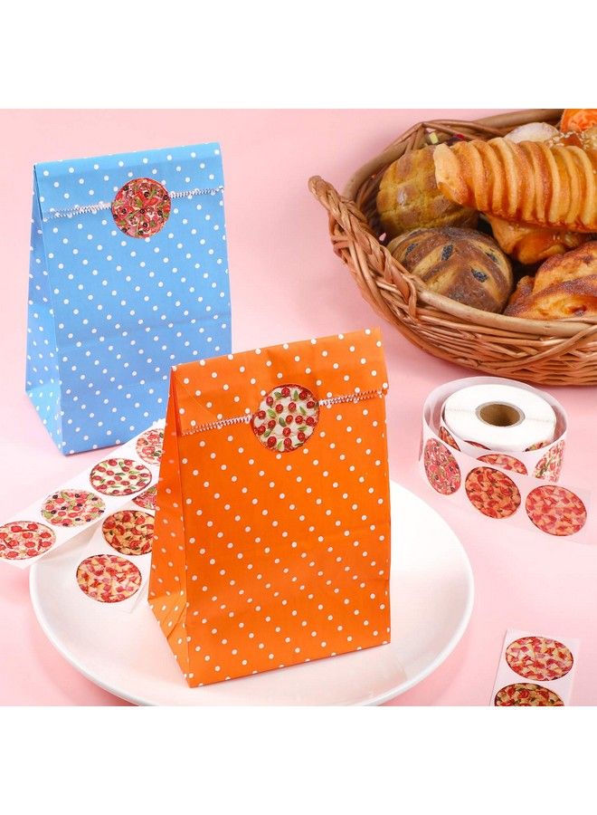 Blulu 600 Pieces Pizza Stickers Roll With Various Round Photo Pizza Designs Decorative Seal Stickers For Pizza Themed Party Birthday Halloween Party Supply Classroom Reward Sticker - Image 5