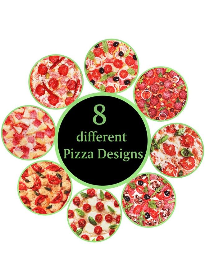 Blulu 600 Pieces Pizza Stickers Roll With Various Round Photo Pizza Designs Decorative Seal Stickers For Pizza Themed Party Birthday Halloween Party Supply Classroom Reward Sticker - Image 4