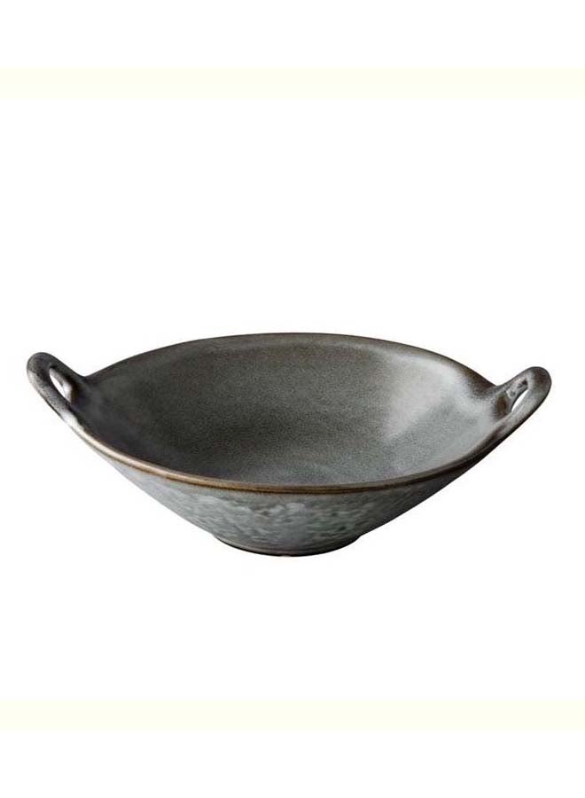Wok Bowl with Handle – Grey – 19 cm