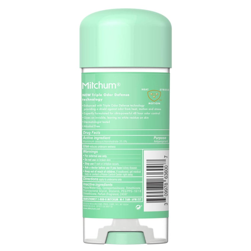 Mitchum For Women Anti-Perspirant Deodorant Clear Gel Powder Fresh 3.40 oz (Pack of 2) - Image 4