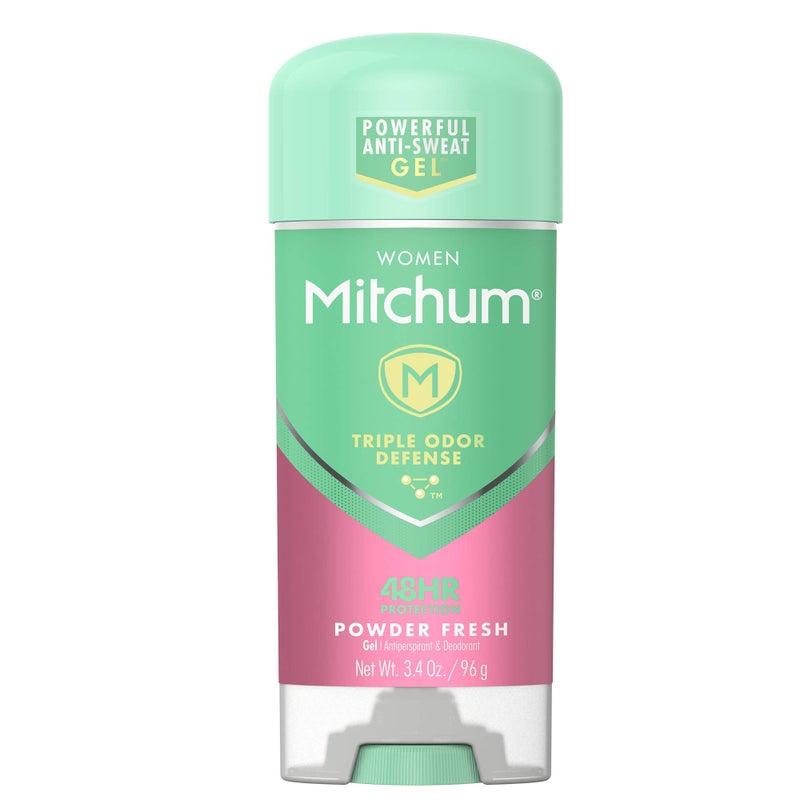 Mitchum For Women Anti-Perspirant Deodorant Clear Gel Powder Fresh 3.40 oz (Pack of 2) - Image 1