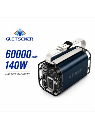 Gletscher Pico 140W Power Bank 60000mAh (230Wh) | Best High Capacity Portable Charger for Laptop, MacBook, Drone & Camera | PD 3.1 Ultra Fast Off-Grid Power Bank in Dubai, UAE for Travel & Emergency Backup