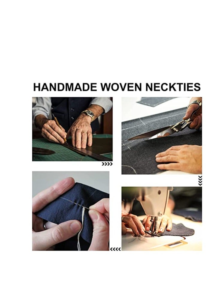 LYNLYN Ties for Men Set with Pocket Square Cufflink and Tie Clip | Necktie Handkerchief in Gift Box  - Image 4