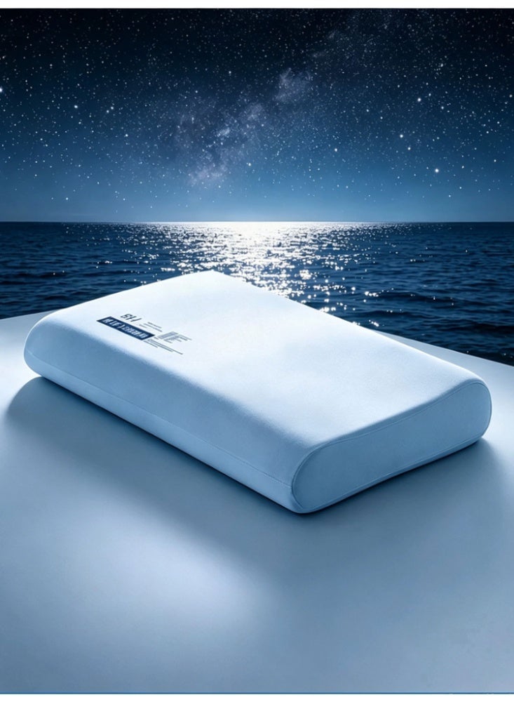 Zero‑Pressure Memory Foam Pillow Slow Rebound Comfort Breathable Polyurethane Filled Pillow for Sleeping Neck Support - Image 1