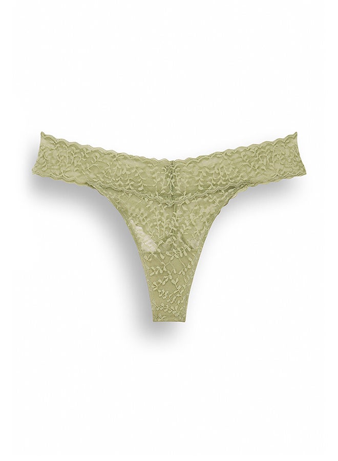 women'secret Embroidered Thong  - Image 1