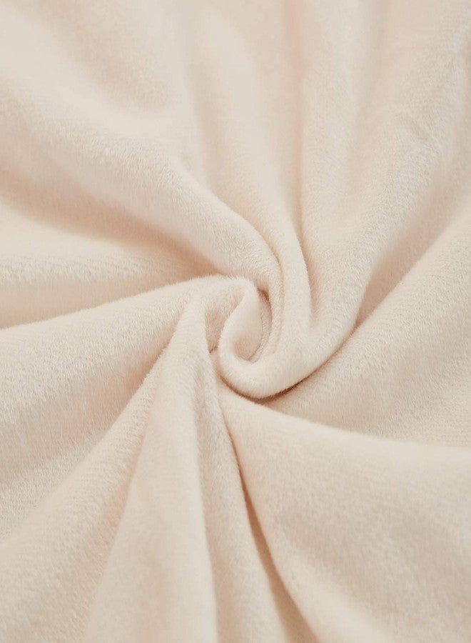 JAUXIO Diamond Pinch Pleated Crystal Velvet Pillowcases 2 Pack Solid Pintuck Throw Cushion Cover for Home Decor Hidden Zipper Closure (Cream, King) - Image 5