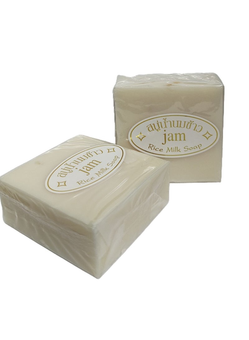 JAM 2 pieces Milky Thai Jasmine Rice Milk Soap 60g - Image 3
