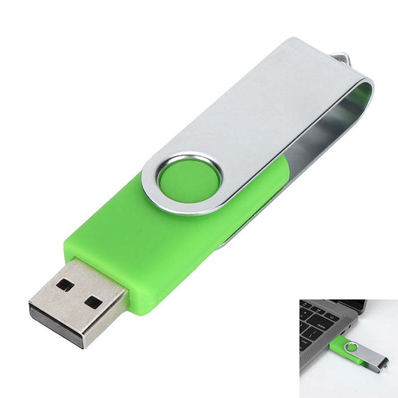 محرك فلاش USB بلون الحلو الأخضر القابل للتدوير ذاكرة تخزين محمولة للأجهزة المحمولة للحاسوب والتابلت سعة 4 جيجا بايت - Image 4