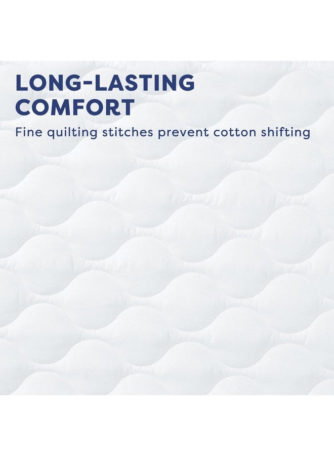 Comfyanno Quilted Daycare Cot Padded Nap Mat, 23" x 51" Cot Sheets for Daycare Standard Size, Cot Nap Pad for Kids, Boys/Girls, Preschool Cot Fitted Sheets Alternative - White - 1 Pack - Image 4