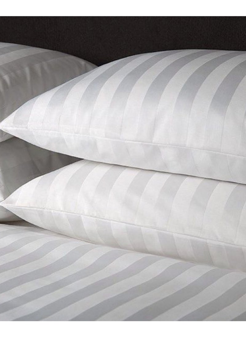 Pearl Coast - Luxurious 4 pc Stripe Duvet Cover Set 1 Duvet Cover 260x240cm 1 Bedsheet 260X300cm 2 Pillowcases 55x86+20 cm - Image 1