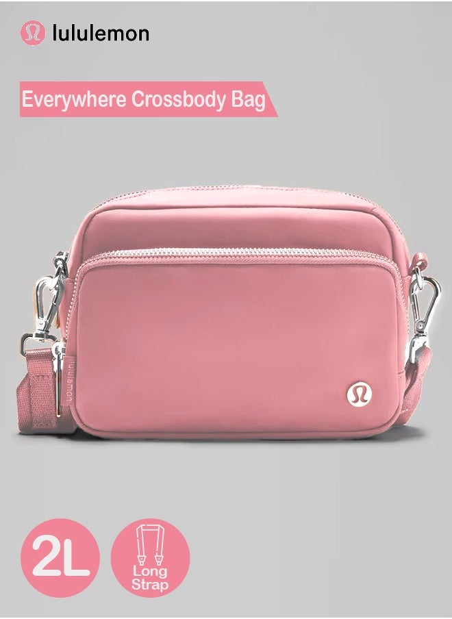 Lululemon - Everywhere Crossbody Bag – Compact and Convenient Belly Bag with Zippered Pockets, Easy-Access Exterior Pocket, and Interior Essentials Pocket for On-the-Go Storage, Pink - Image 1