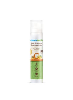 Mamaearth MAMAEARTH Skin Illuminate Sunscreen Gel with Vitamin C  Broad Spectrum SPF 50  PA  Reduces Tanning  Gives Long Lasting Sun Protection  No White Cast or Greasiness  176 Oz50g 