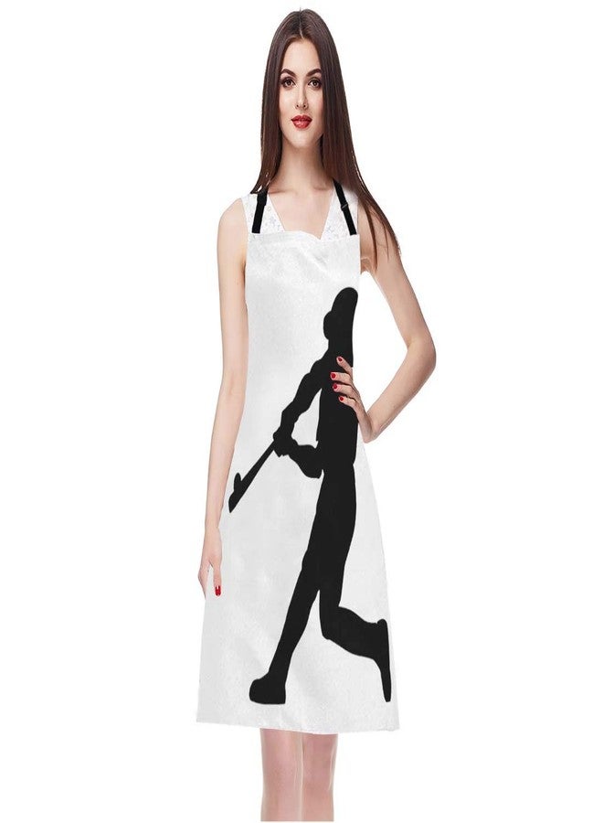 EKOBLA Baseball Player Aprons Club Community Team Athlete Sport Strong Waterproof Resistant Chef Cooking Kitchen BBQ Adjustable Aprons for Women Men 27x31 Inch - Image 3