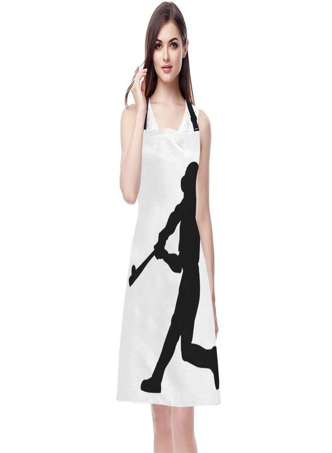 EKOBLA Baseball Player Aprons Club Community Team Athlete Sport Strong Waterproof Resistant Chef Cooking Kitchen BBQ Adjustable Aprons for Women Men 27x31 Inch - Image 2