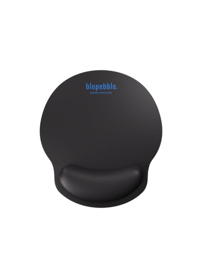Blupebble Glide Air Optimized Ergonomic Mouse Pad - Black - Image 1