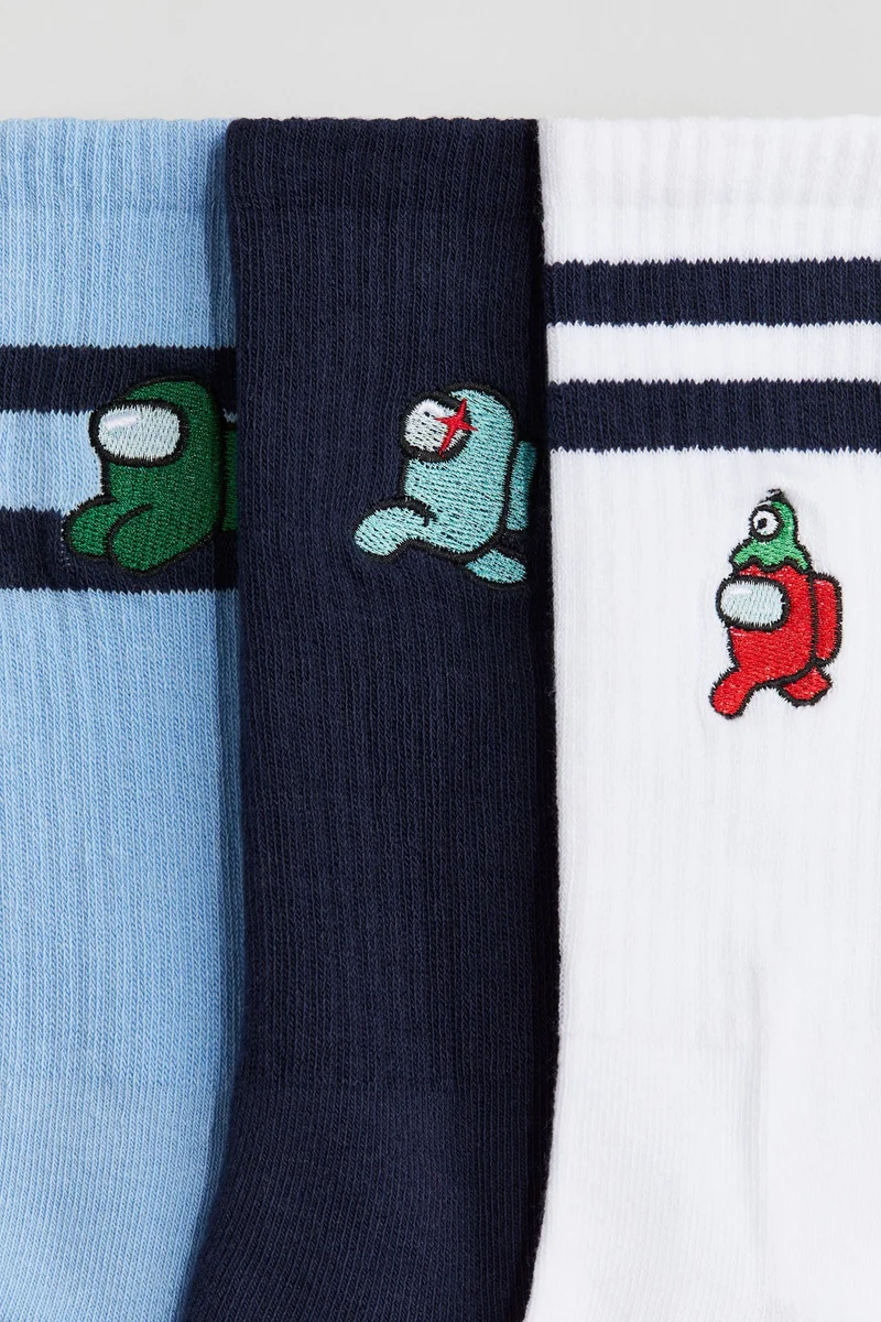 اتش اند ام 5-Pack Intarsia Motif Socks