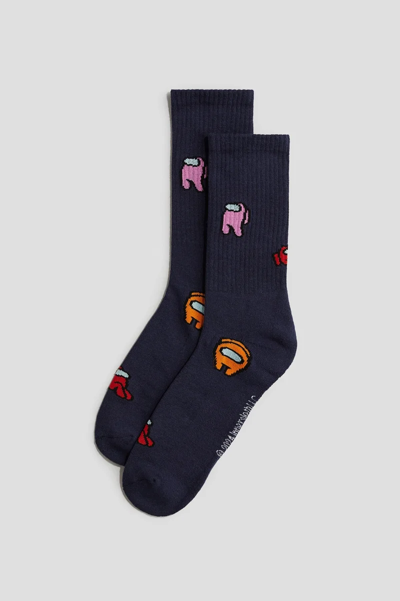 H&M 5-Pack Intarsia Motif Socks
