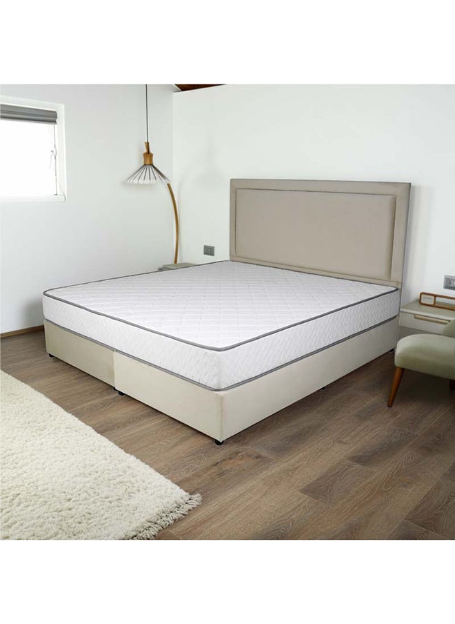 Bed and Mattress Zone Velvetine Upholstered Bed 200x180 King Size Beige Color  - Image 5