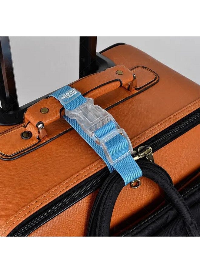 TraveEssentialz حزام وأداة حمل الأمتعة من ترافيسينشالز 2 قطعة | حزام أمتعة متين للسفر الآمن والمضمون | حزام أمان للحقائب (عبوة من 2) - Image 2