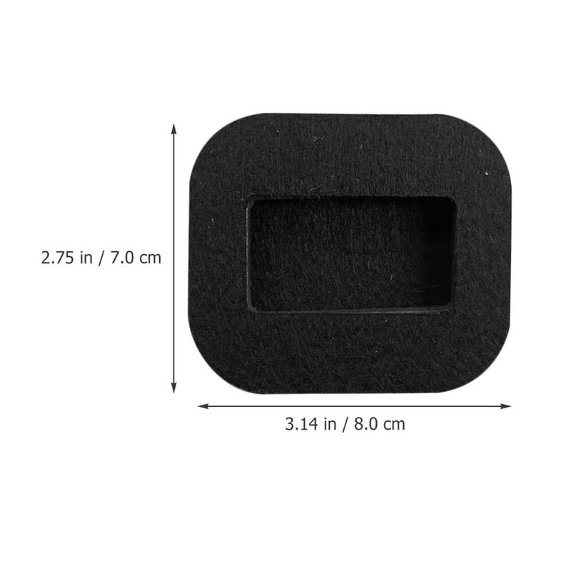 8 Pcs Non Slip Furniture Pads Felt Rubber Floor Protectors For Hardwood Floors - Image 3