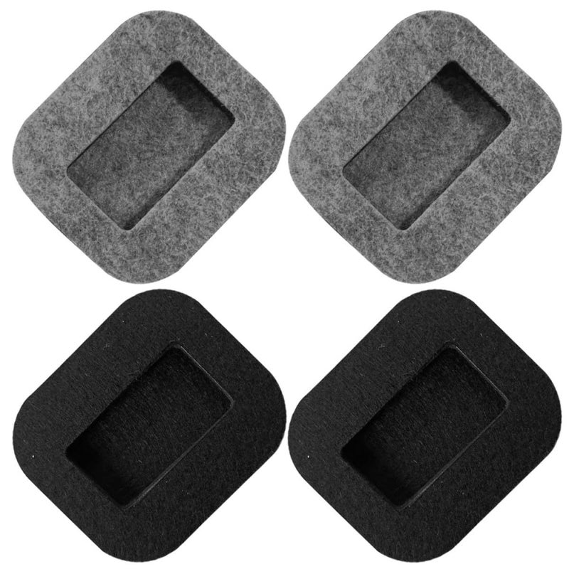 8 Pcs Non Slip Furniture Pads Felt Rubber Floor Protectors For Hardwood Floors - Image 2