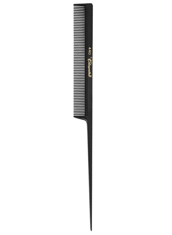 مشط كليوباترا 440 ذو الأسنان الدقيقة بطول 8 بوصات من صالون الحلاقة والتجميل SB-C440-BLK