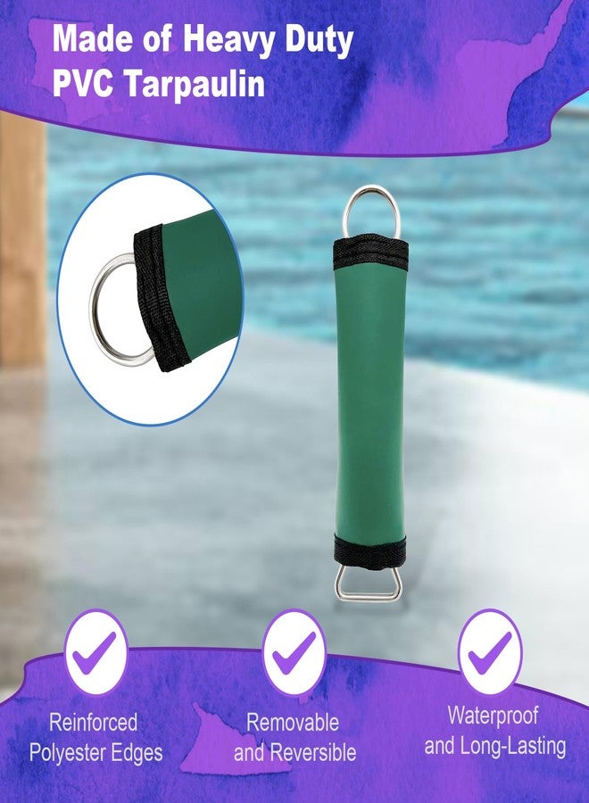 Poolzilla 5 Pack Premium Spring Wraps, Pool Cover Spring Sleeves with Hook & Loop for Easy Installation, Made of Durable GreenVinyl Coated Polyster, Springs Not Included - Image 3