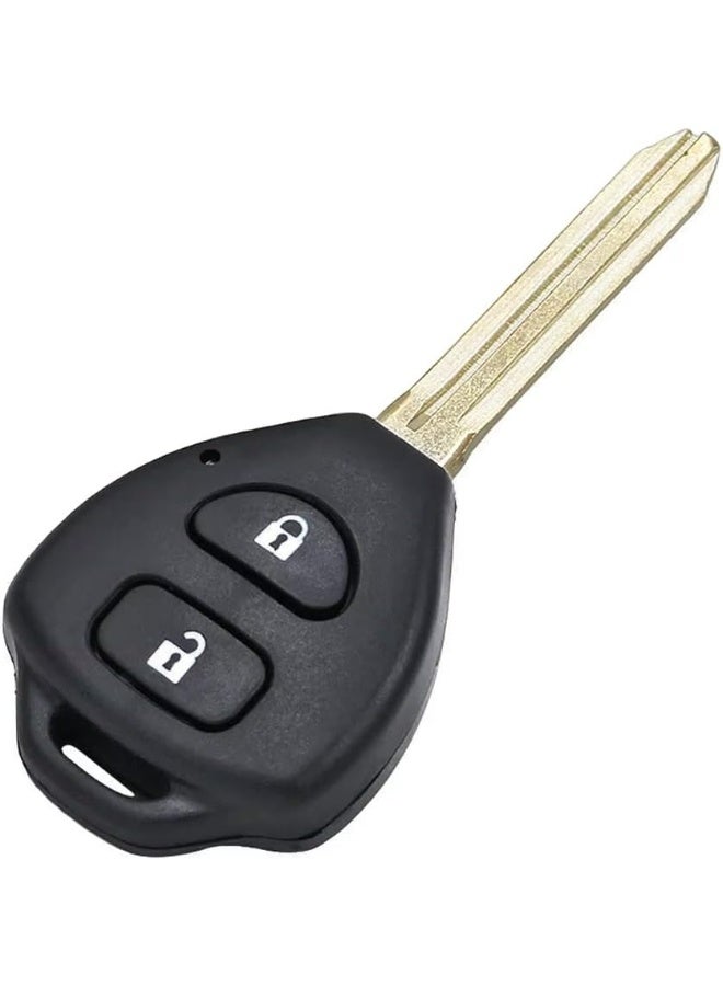 Arooma 2 Buttons Replacement Remote Key Shell Fob Case for Toyota 2004-2017 Hilux RAV4 Corolla Camry Yaris Prado Echo Hiace with Uncut Blade - Image 5