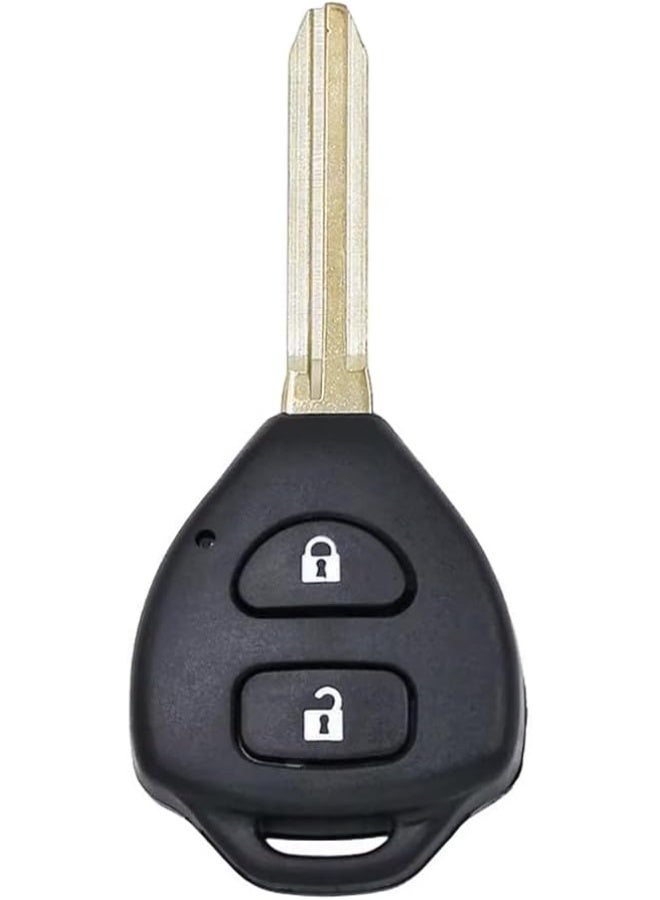 Arooma 2 Buttons Replacement Remote Key Shell Fob Case for Toyota 2004-2017 Hilux RAV4 Corolla Camry Yaris Prado Echo Hiace with Uncut Blade - Image 4