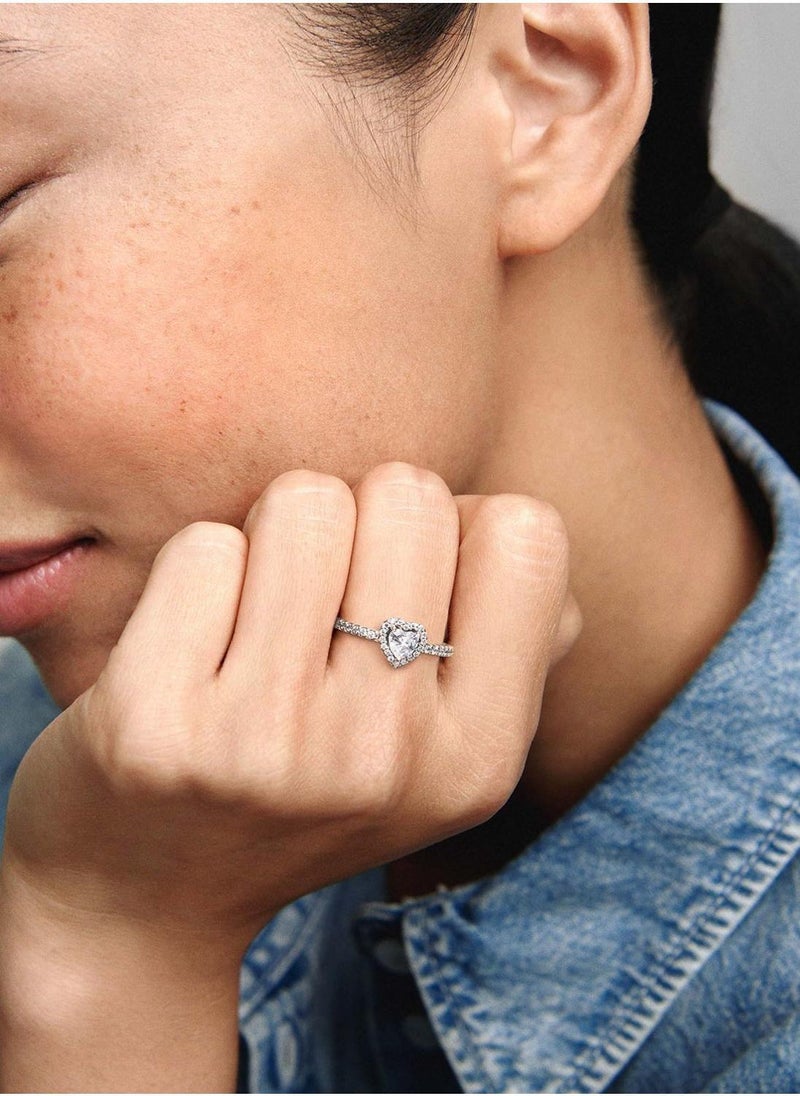 PANDORA Elevated Heart Ring - Image 5