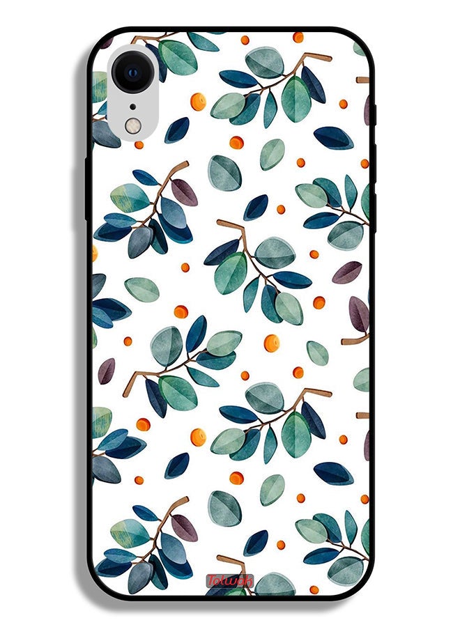 Tolwak Apple iPhone XR Protective Case Leaves - Image 2