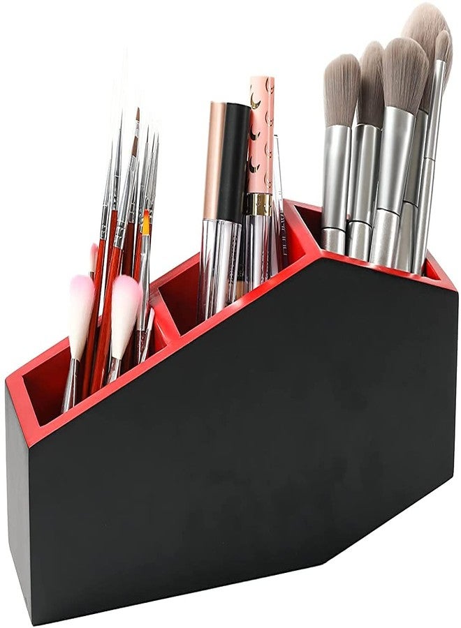GUTE Coffin XL Makeup Brush Holder Extra Large Coffin Shelf - Desk Organizer, Coffin Makeup Organizer - Accessories Storage for Home, Bedroom, Bathroom - Gothic 12x6x4 Spooky Décor - Image 1