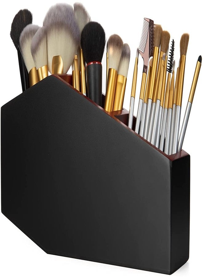 GUTE Coffin XL Makeup Brush Holder Extra Large Coffin Shelf - Desk Organizer, Coffin Makeup Organizer - Accessories Storage for Home, Bedroom, Bathroom - Gothic 12x6x4 Spooky Décor - Image 4