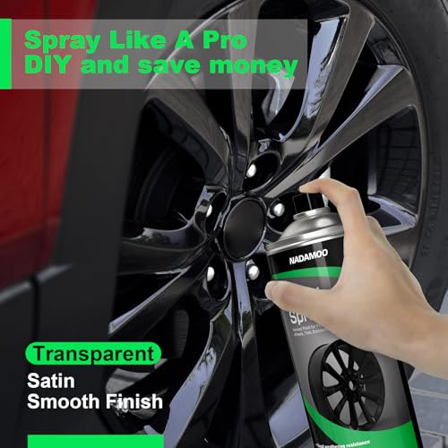 NADAMOO Aluminum Wheel Rim Paint Protective Clear Coat, Satin Finish, 1 Can, 13 Oz - Image 2
