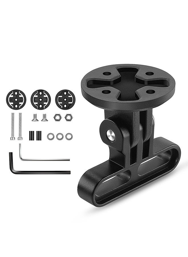 WEST BIKING Bicycle Speedometer Stem Mount Holder Bicycle Handlebar CycleComputer Holder Bike Mileometer Sports Camera Bracket 180 Degree Adjustable Bike Speedometer Rack  - Image 1