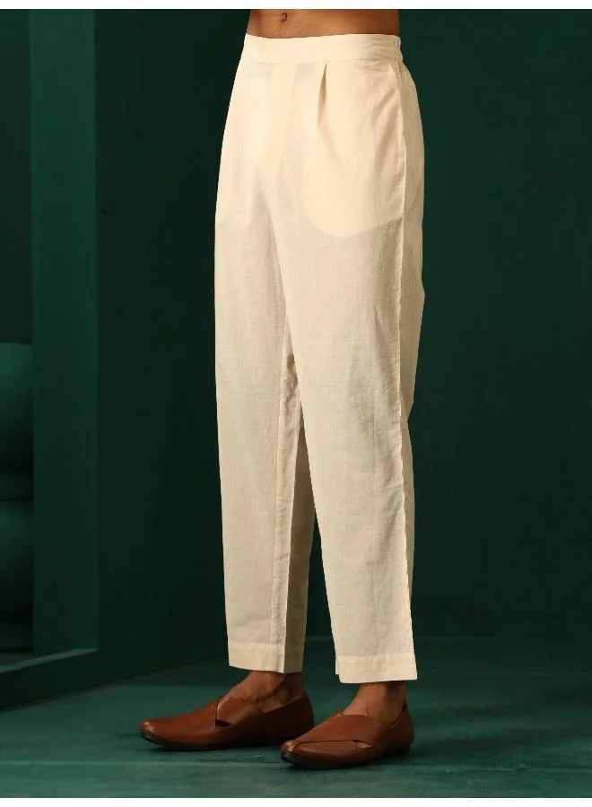 ترو برونز Men's Teal Floral Cotton Printed Co-ord Set