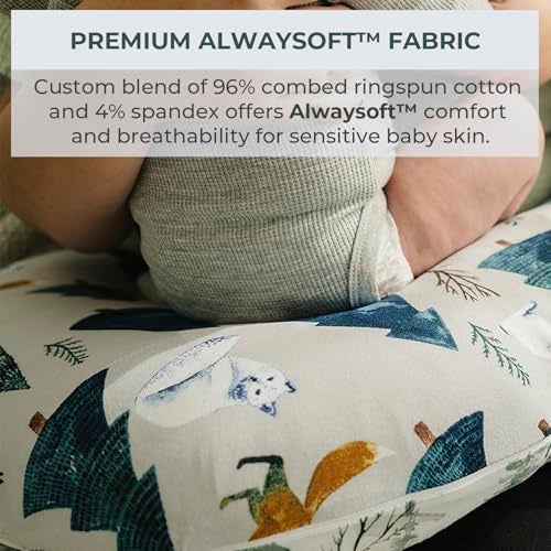 Pobibaby 1Pack Premium Nursing Pillow Cover Ultra Soft Stretchy 96 Cotton Breastfeeding Pillow Cover for Baby Boys and Girls Magical - Image 3