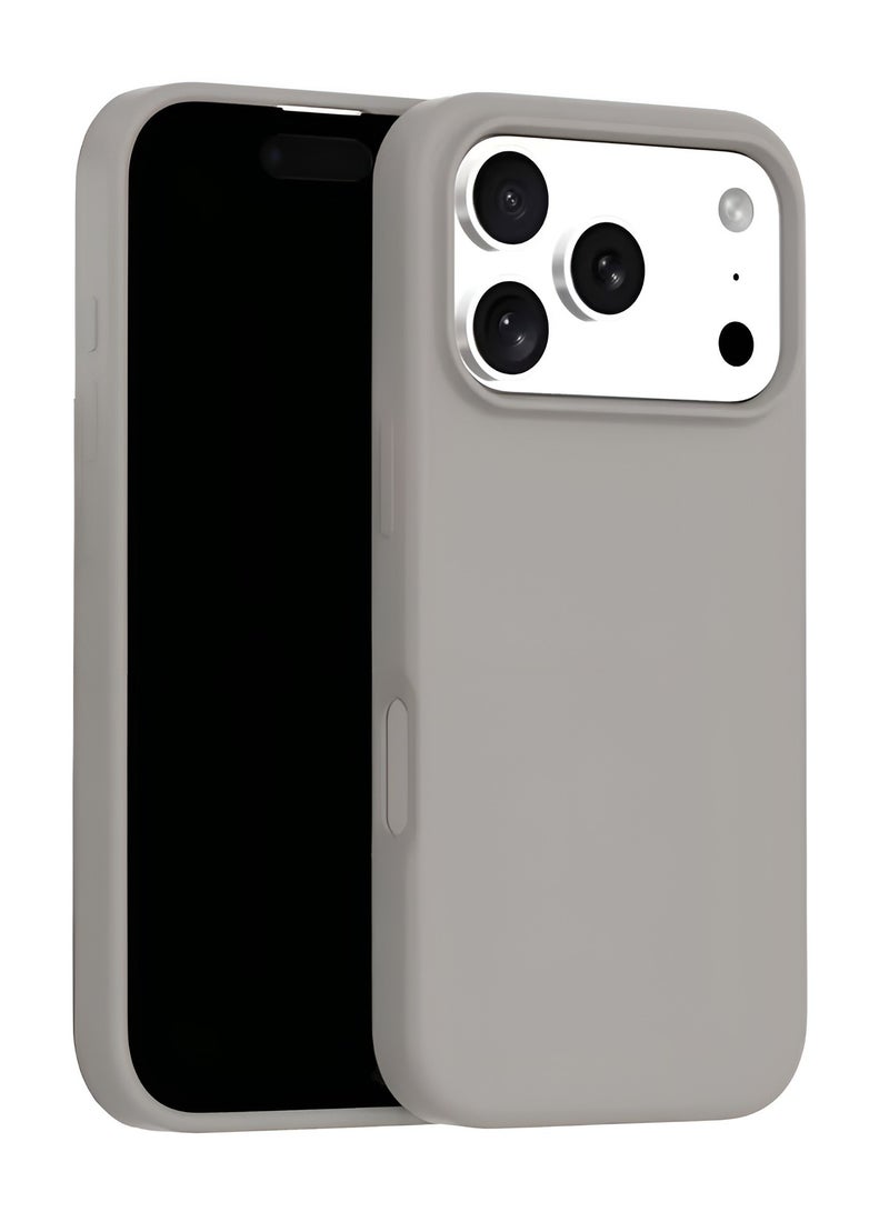 جراب سيليكون لهاتف iPhone 17 Pro (مقاس 6.3 بوصة) مع بطانة داخلية من الألياف الدقيقة (مايكروفايبر) - Image 1