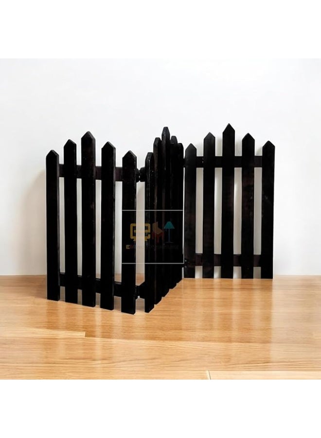 EMIWUD FURNITURE بوابة أمان محمولة | حاجز داخلي | فاصل غرف للحيوانات الأليفة والأطفال | حاجز سياج للكلاب لغرفة المعيشة وغرفة النوم - Image 2