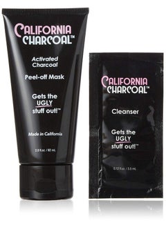 California Charcoal Activated Charcoal Mask Blackhead Remover Pore Minimizer Deep Cleansing Black Mask (1 Pack)