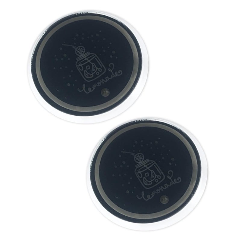 Smart LED Car Cup Coaster 2pcs with 7 Color Luminous Drink Holder Lights Vehicle Interior Accessories - Image 2
