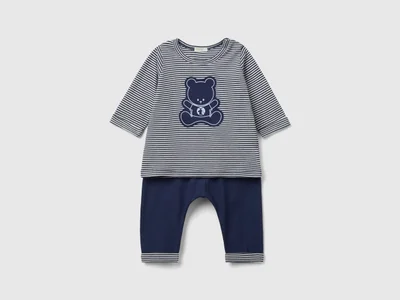 UNITED COLORS OF BENETTON Set in 100% organic cotton - 0-1 Month