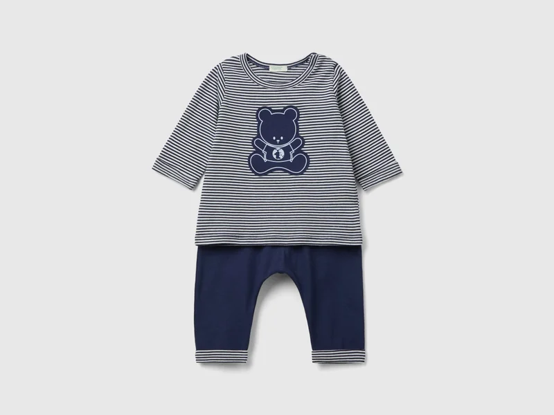 UNITED COLORS OF BENETTON Set in 100% organic cotton - 0-1 Month