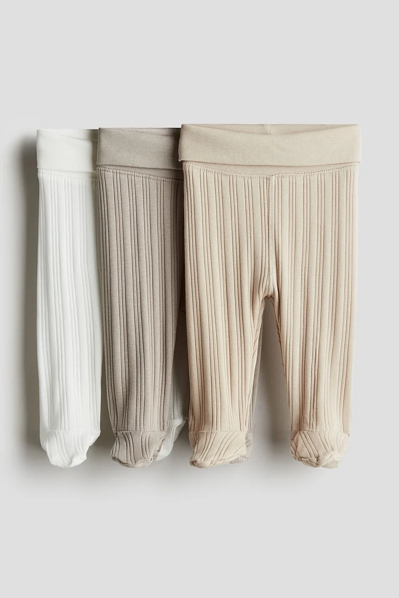H&M 3-pack cotton leggings