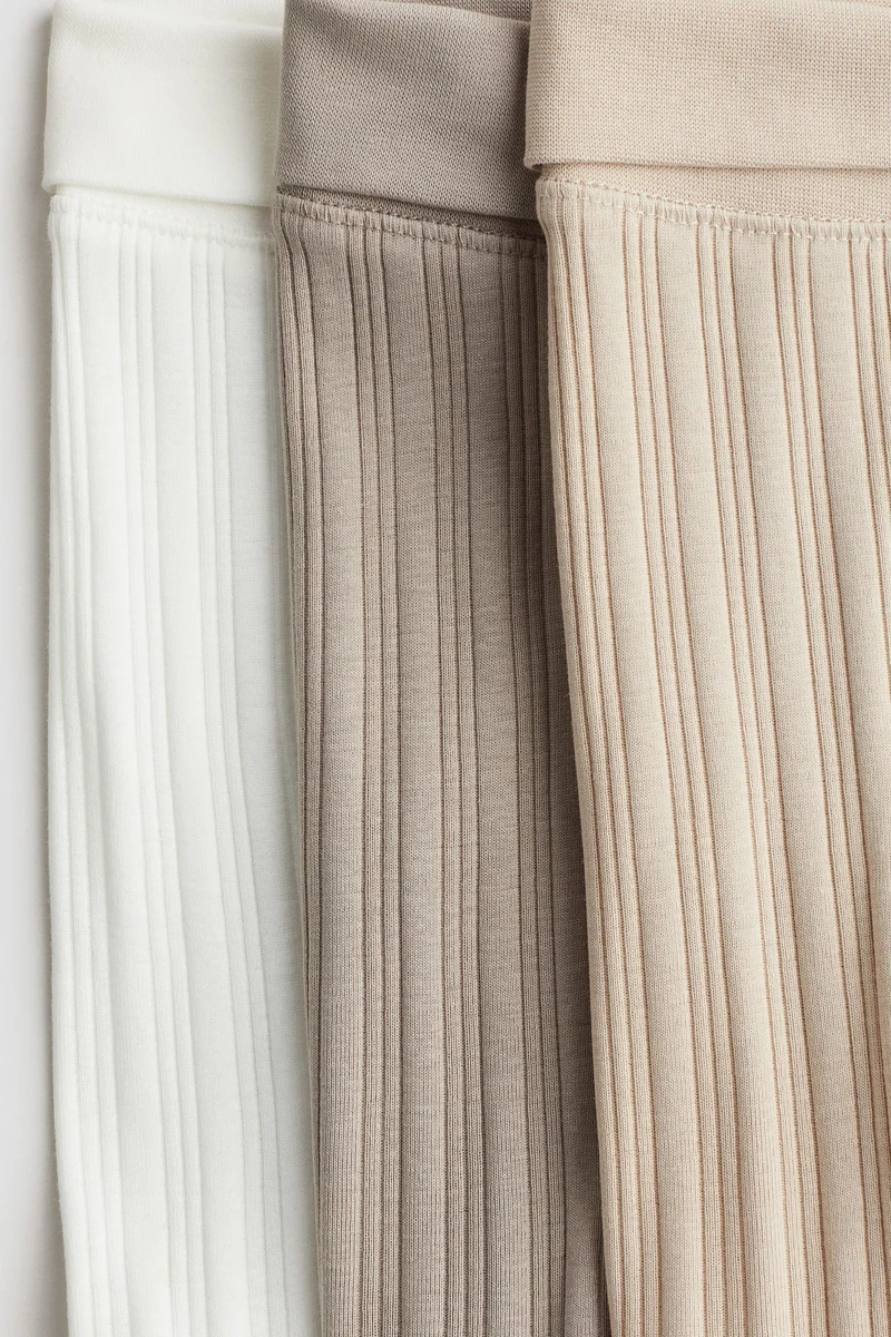 H&M 3-pack cotton leggings