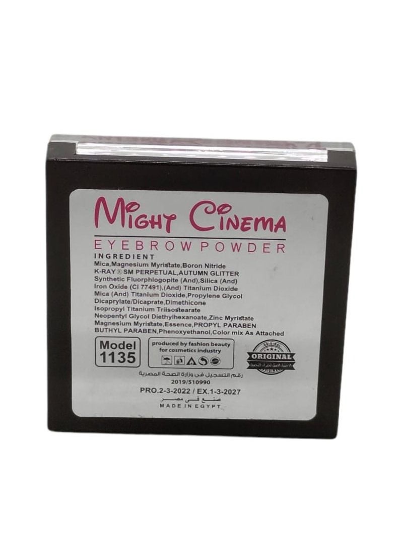 Might Cinema - Eyebrow Powder With Brush - 4 Colors - Image 1
